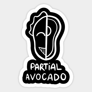 Partial Avocado Sticker